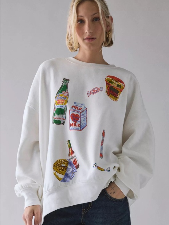 Urban Outfitters Sweaters - BDG gemma so snacky oversized sweatshirt